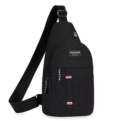 Chest Bag Men'S One Shoulder Crossbody Bag Large Capacity Outdoor Sports and Leisure Fashion Small Shoulder Bag Large